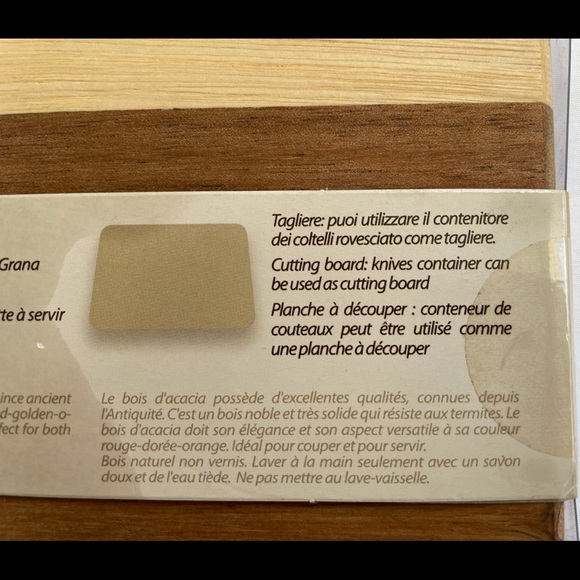 Brandani Kitchen New Brandani Italy Cheese Knife Set Wcutting Board Acacia Collection Poshmark